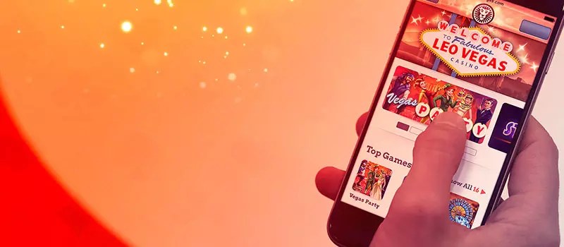 The Leo Vegas' mobile app is available for both iOS and Android